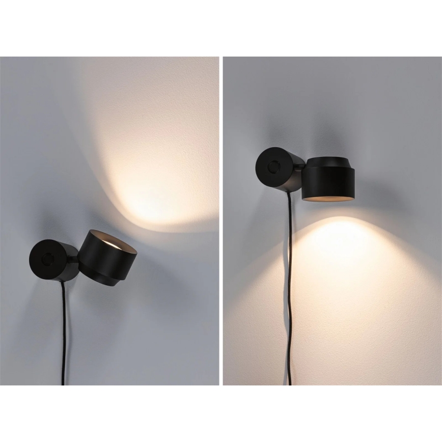 Paulmann 79776 - LED/3W Pritemdomi sieniniai šviestuvai 2in1 PURIC PANE 230V