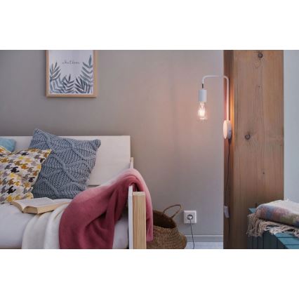 Paulmann 79811 - 1xE27/40W sieninis šviestuvas CALVANI 230V baltas