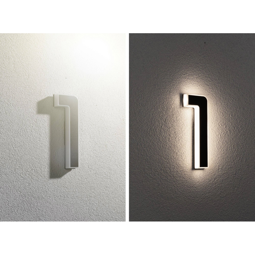 Paulmann 79842 - LED/0,2W IP44 Saulės energijos namo numeris 1,2V 1500 mAh