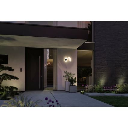 Paulmann 79842 - LED/0,2W IP44 Saulės energijos namo numeris 1,2V 1500 mAh