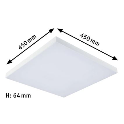 Paulmann 79905 - LED/19W RGBW Reguliuojamas lubų šviestuvas VELORA 230V 3000-6500K + nuotolinis valdymas