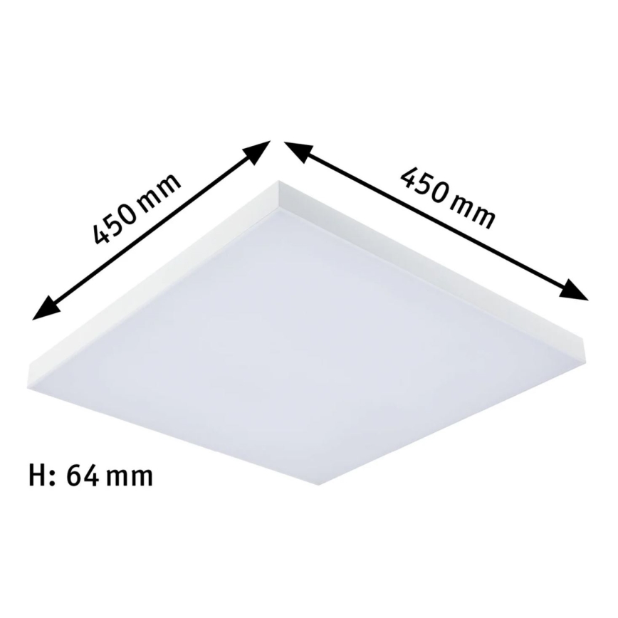 Paulmann 79905 - LED/19W RGBW Reguliuojamas lubų šviestuvas VELORA 230V 3000-6500K + nuotolinis valdymas