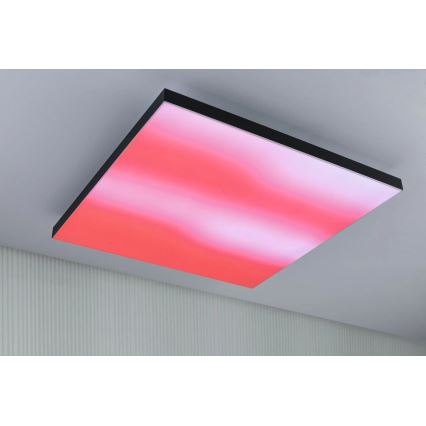 Paulmann 79913 - LED/31W RGBW reguliuojamas lubinis šviestuvas LORIA 230V 3000-6500K 59,5x59,5 cm juodas + nuotolinis valdiklis