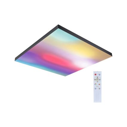 Paulmann 79913 - LED/31W RGBW reguliuojamas lubinis šviestuvas LORIA 230V 3000-6500K 59,5x59,5 cm juodas + nuotolinis valdiklis
