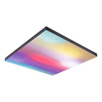 Paulmann 79913 - LED/31W RGBW reguliuojamas lubinis šviestuvas LORIA 230V 3000-6500K 59,5x59,5 cm juodas + nuotolinis valdiklis