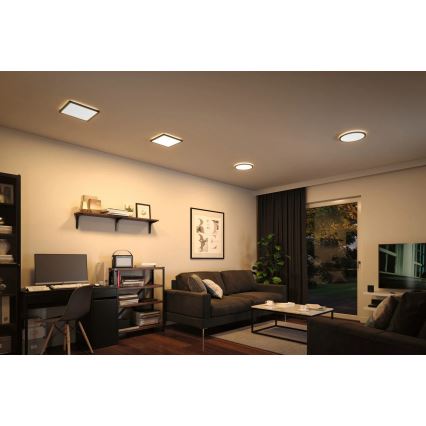 Paulmann 79921 - LED/16W Reguliuojama panelė ATRIA 230V 3000K 29,3x29,3 cm juoda