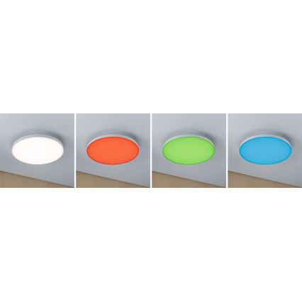 Paulmann 79929 - LED/22W RGBW reguliuojamo ryškumo lubinis šviestuvas LORIA 230V skersmuo 40 cm baltas