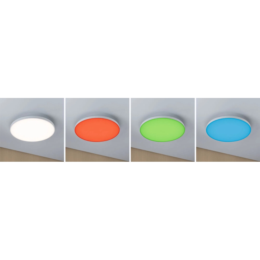 Paulmann 79929 - LED/22W RGBW reguliuojamo ryškumo lubinis šviestuvas LORIA 230V skersmuo 40 cm baltas