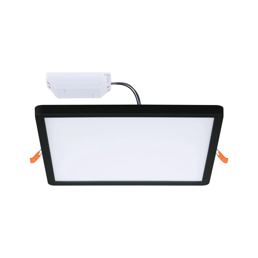 Paulmann 79967 - LED/16W IP44 pritemdomas įleidžiamas vonios šviestuvas AREO 230V 23x23 cm juodas