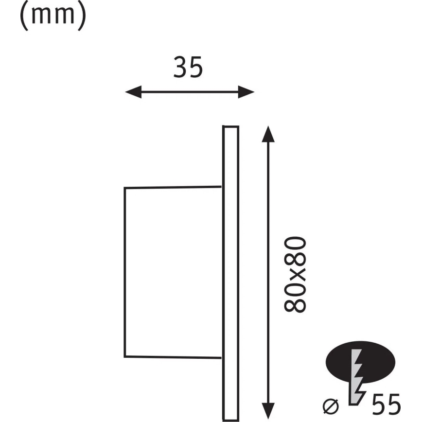 Paulmann 79999 - LED/1W Laiptinės šviestuvai TSARO 230V Follow/balta