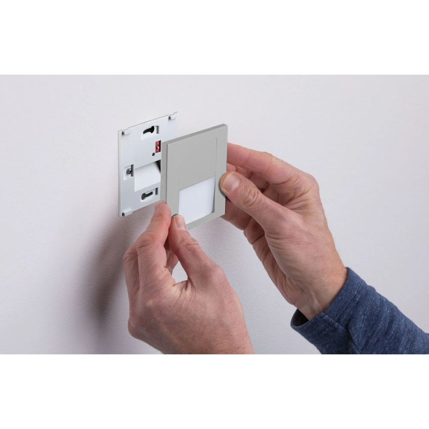 Paulmann 80000 - LED/1W Laiptinės šviestuvai TSARO 230V Follow/matinis chromas