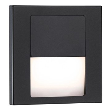 Paulmann 80001 - LED/1W Laiptinės šviestuvai TSARO 230V Follow/juoda