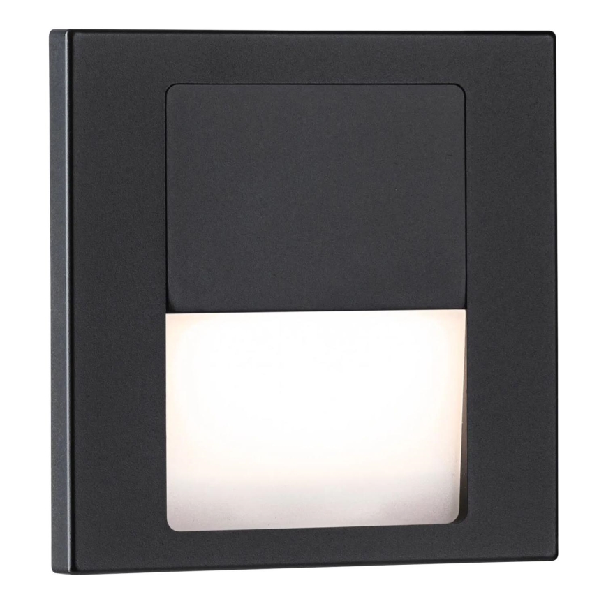 Paulmann 80001 - LED/1W Laiptinės šviestuvai TSARO 230V Follow/juoda