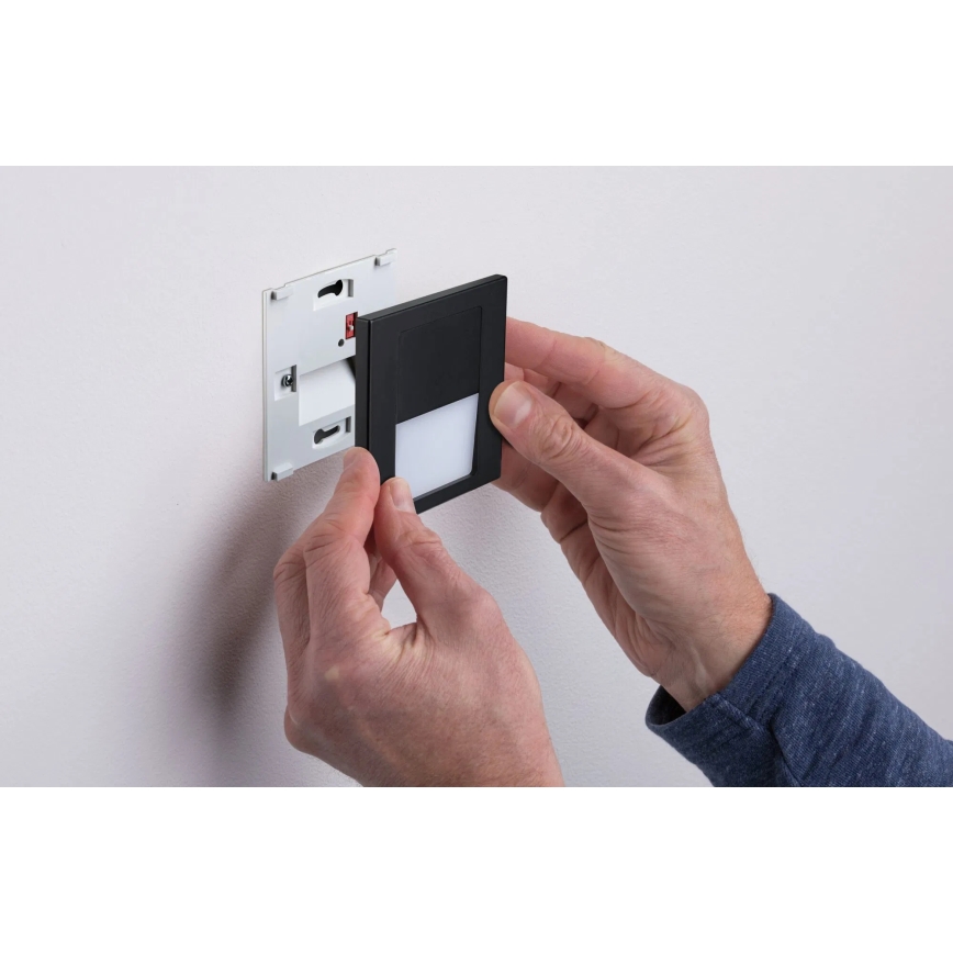Paulmann 80001 - LED/1W Laiptinės šviestuvai TSARO 230V Follow/juoda