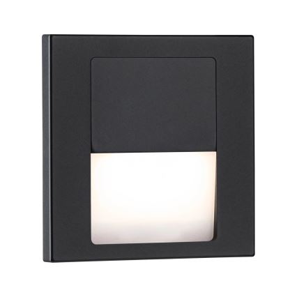 Paulmann 80001 - LED/1W Laiptinės šviestuvai TSARO 230V Follow/juoda