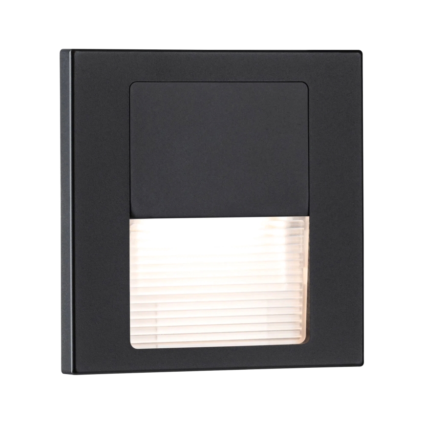 Paulmann 80001 - LED/1W Laiptinės šviestuvai TSARO 230V Follow/juoda