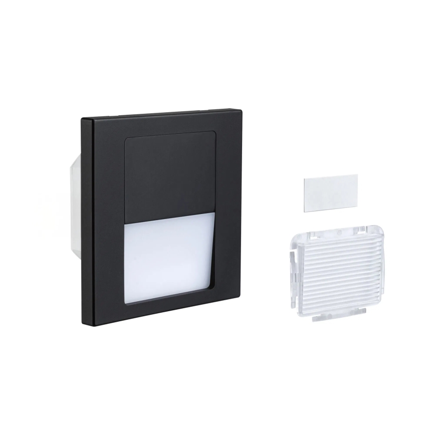 Paulmann 80001 - LED/1W Laiptinės šviestuvai TSARO 230V Follow/juoda
