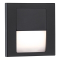 Paulmann 80001 - LED/1W Laiptų šviestuvas TSARO 230V Follow/juodas
