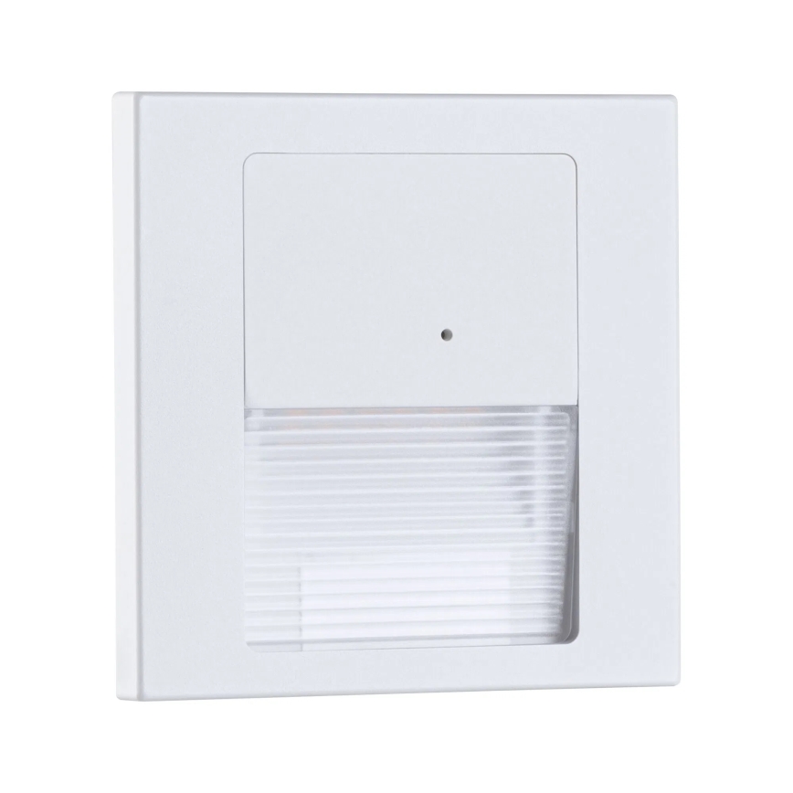 Paulmann 80002 - LED/1W Laiptinės šviestuvai su jutikliu TSARO 230V Lead/balta