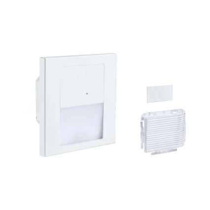 Paulmann 80002 - LED/1W Laiptinės šviestuvai su jutikliu TSARO 230V Lead/balta