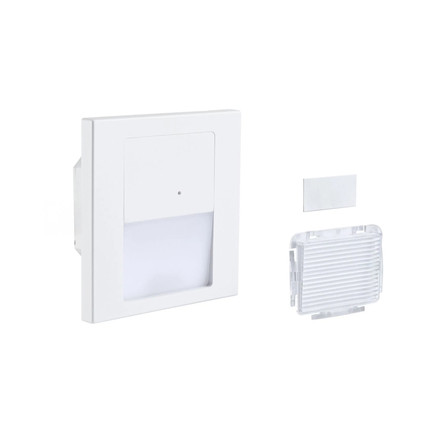 Paulmann 80002 - LED/1W Laiptinės šviestuvai su jutikliu TSARO 230V Lead/balta