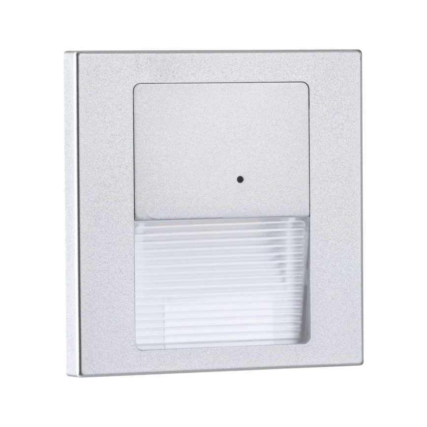 Paulmann 80003 - LED/1W Laiptinės šviestuvai su jutikliu TSARO 230V Lead/matinis chromas