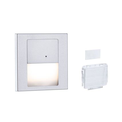 Paulmann 80003 - LED/1W Laiptinės šviestuvai su jutikliu TSARO 230V Lead/matinis chromas