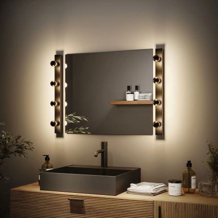 Paulmann 80099 - 4xE14/40W IP44 Vonios veidrodžio apšvietimas REGULA 230V juoda