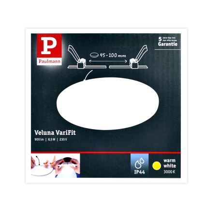 Paulmann 92388 - LED / 10W IP44 vonios įleidžiamas šviestuvas VARIFIT 230V