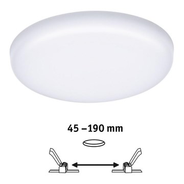 Paulmann 92392 - LED / 17,5W IP44 Vonios kambario įleidžiamas šviestuvas VARIFIT 230V