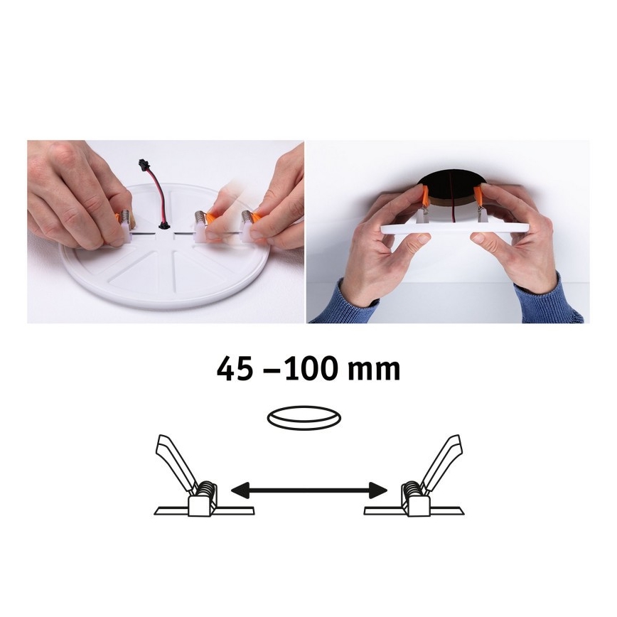Paulmann 92397 - LED / 8,5W IP44 vonios pritemdomas šviestuvas VARIFIT 230V