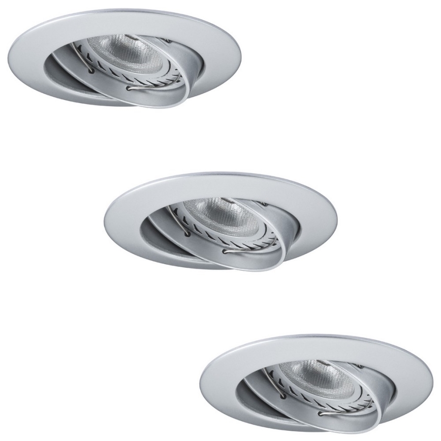 Paulmann 92516 - RINKINYS 3xLED-GU10/3,5W Vonios kambario įmontuojamas šviestuvas PREMIUM LINE 230V