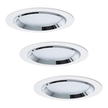 Paulmann 92693 - KOMPLEKTAS 3xLED/8W Pritemdomas įleidžiamas lubinis šviestuvas PREMIUM LINE 230/