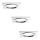 Paulmann 92695 - KOMPLEKTAS 3x Pritemdomas, įleidžiamas LED šviestuvas DICE 3xLED/8W/230V