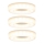 Paulmann 92704 - RINKINYS 3xLED/5,5W Įleidžiamas lubinis šviestuvas BAGEL 230V
