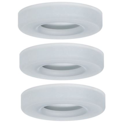 Paulmann 92704 - RINKINYS 3xLED/5,5W Įleidžiamas lubinis šviestuvas BAGEL 230V