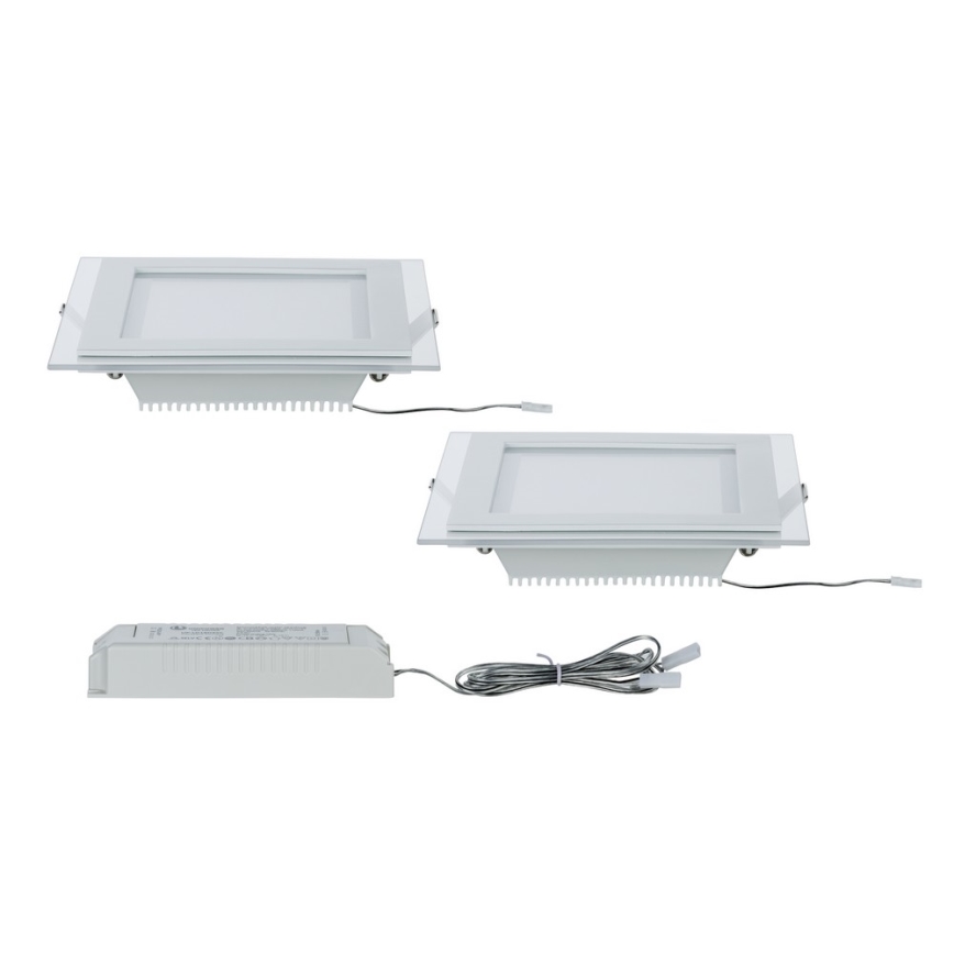 Paulmann 92706 - KOMPLEKTAS 2xLED/7,5W Pritemdomas įleidžiamas lubinis šviestuvas DECODICE 230V