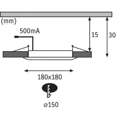 Paulmann 92802 - LED/9W IP65 Įleidžiamas vonios šviestuvas WARM DIM 230V 2000K/3000K/4000K