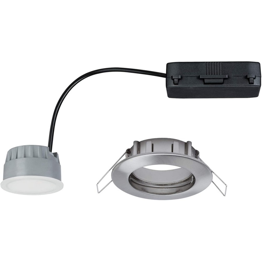 Paulmann 92827 - KOMPLEKTAS 3xLED/7W IP44 Pritemdomas įleidžiamas lubinis vonios šviestuvas COIN 230V