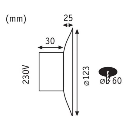 Paulmann 92926 - LED/2W Laiptinės šviestuvai DEKORATIV 230V