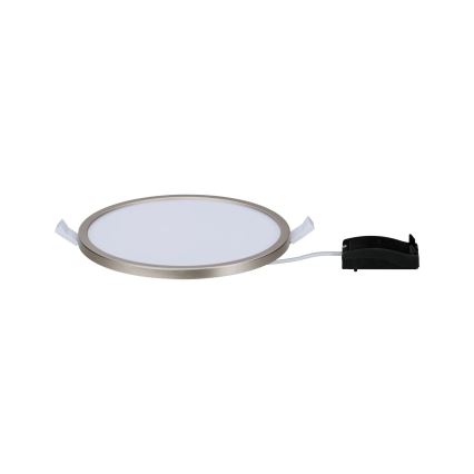 Paulmann 92935 - LED/12W IP44 reguliuojamas vonios įleidžiamasis šviestuvas AREO 230V, skersmuo 18 cm, matinio chromo