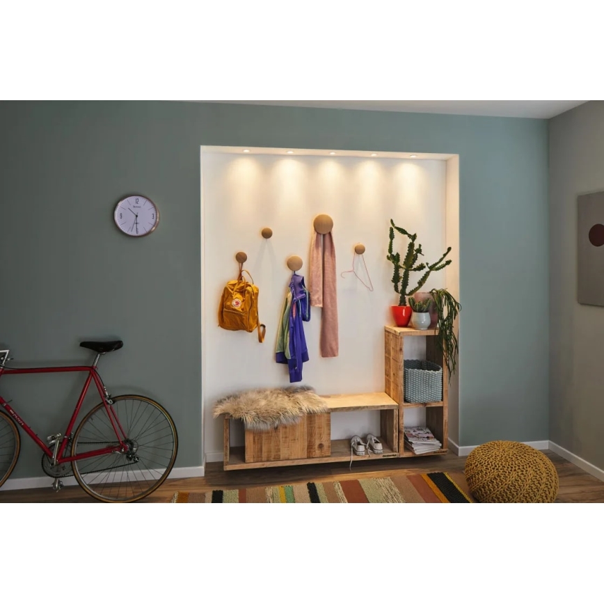 Paulmann 92971 - KOMPLEKTAS 3x LED/4,2W IP23 Pritemdomas įleidžiamas lubinis vonios šviestuvas NOVA 230V
