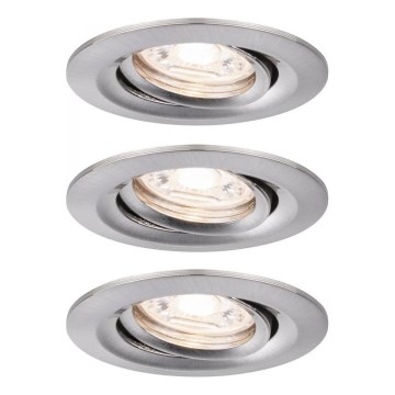 Paulmann 92973 - SET 3xLED/4,2W IP23 Pritemdomas vonios šviestuvas COIN 230V