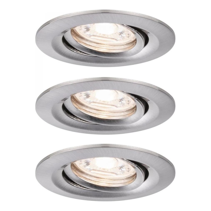 Paulmann 92973 - SET 3xLED/4,2W IP23 Pritemdomas vonios šviestuvas COIN 230V