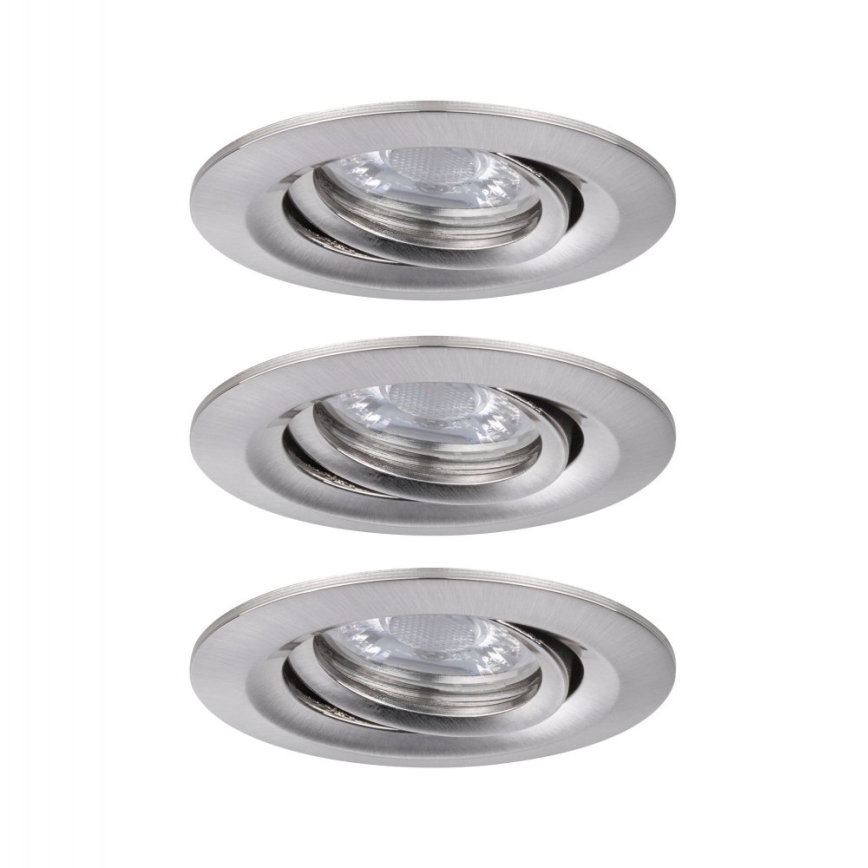 Paulmann 92973 - SET 3xLED/4,2W IP23 Pritemdomas vonios šviestuvas COIN 230V