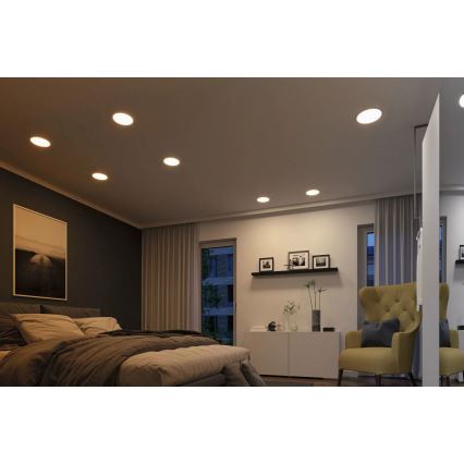 Paulmann 92992 - LED/16W IP44 vonios įleidžiamas šviestuvas AREO 230V 2000/3000/4000K skersmuo 23 cm matinis chromas