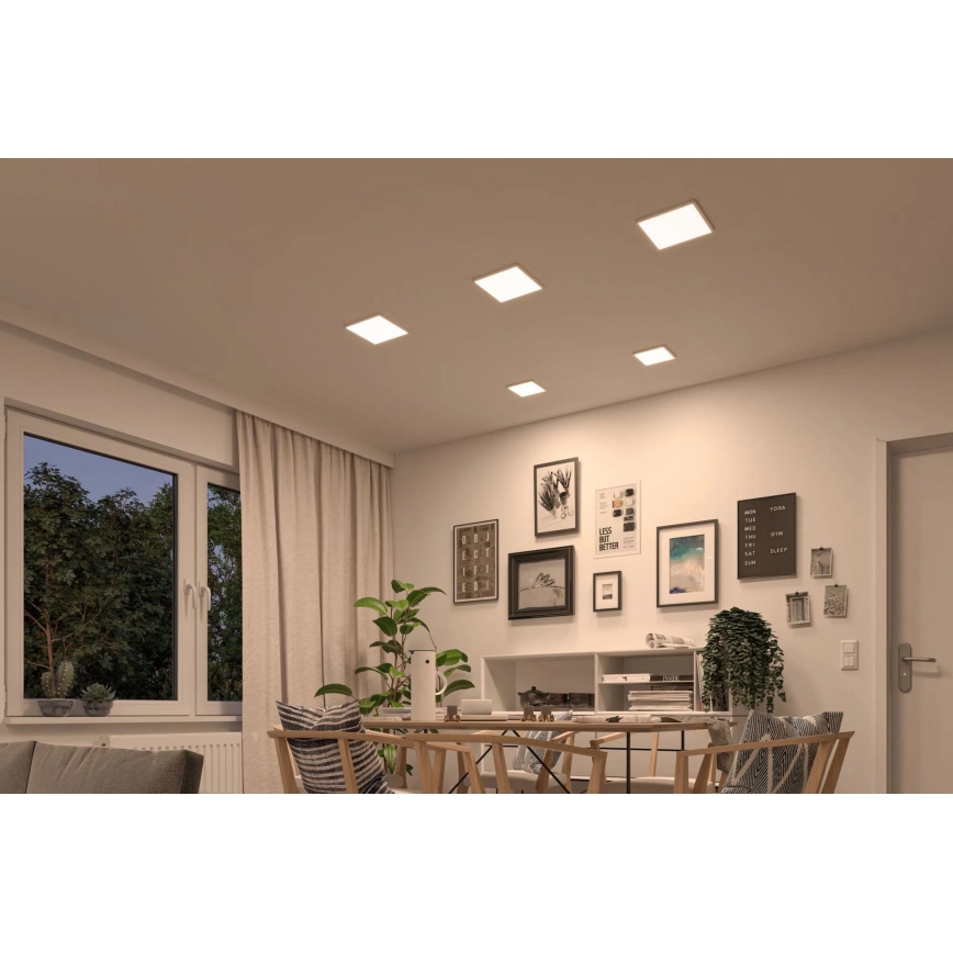 Paulmann 92993 - LED/13W IP44 įleidžiamas vonios šviestuvas AREO 230V 2000/3000/4000K 17,5x17,5 cm baltas
