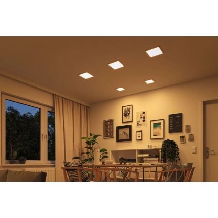 Paulmann 92993 - LED/13W IP44 įleidžiamas vonios šviestuvas AREO 230V 2000/3000/4000K 17,5x17,5 cm baltas