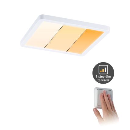Paulmann 92993 - LED/13W IP44 įleidžiamas vonios šviestuvas AREO 230V 2000/3000/4000K 17,5x17,5 cm baltas