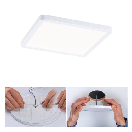 Paulmann 93059 - LED/13W IP44 Dimeriuojamas vonios kambario įleidžiamas šviestuvas AREO 230V 17,5x17,5 cm baltas